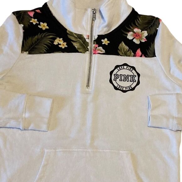 PINK Victoria’s Secret White Sweatshirt Small - Picture 3 of 7